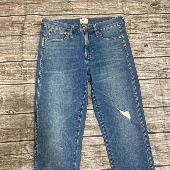J.Crew 9in vintage straight leg unfinished hem sz 27T - Picture 2 of 14